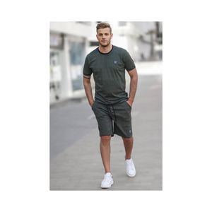 Pantalones cortos informales de verano a la moda para hombre al por mayor, traje tejido transpirable de color sucio a bajo precio - Product Image 3