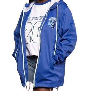 Zeta All Weather Windbreaker <b>Jacket</b> with Hood and ZPB Logo for Sorority Events and Outdoor Apparel - Product Image 5