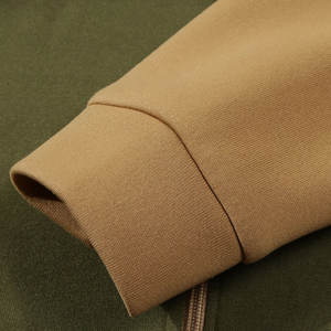 เสื้อมีฮู้ดมีซิปสำหรับผู้ชายเทรนด์แฟชั่นใหม่2024สีทึบทึบแขนยาวฮิปฮอป - Product Image 4