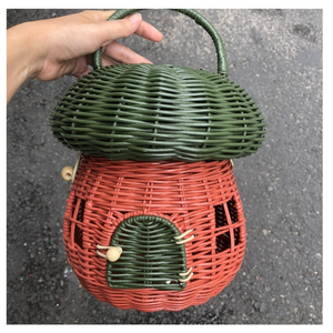 Ornement d'aile d'ange en rotin décor suspendu d'arbre de Noël pour la fête de vacances et la décoration de cadeau - Product Image 2