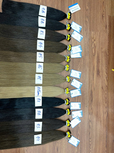 Precio al por mayor Cabello crudo vietnamita Cutícula alineada Color Recto Extensiones de cabello a granel Sin enredos Sin caída - Product Image 5