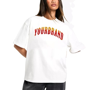 Camiseta Extra Grande de Alta Calidad para Mujer, Tela Jersey Sólida, Informal, Talla Grande, con Bordado Personalizado - Product Image 1