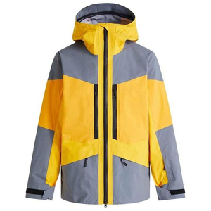 เสื้อแจ็กเก็ตกลางแจ้งสีตัดกันกันลมและกันน้ำสำหรับการปีนเขา - Product Image 1