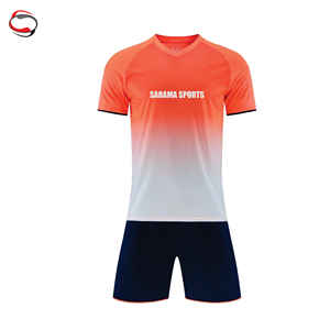 Custom Football Uniform for <b>Clubs</b> Teams Heat-Transfer Printed Soccer Kit Breathable Spandex/Polyester Jersey Set with Team Logo - Product Image 2