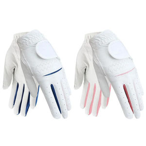 Vente en gros Gants de golf personnalisés Gant de golf en cuir Cabretta de qualité supérieure Gants de golf en mouton main gauche et droite pour hommes durables - Product Image 1