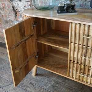 Aparador grande de madera de mango macizo Els, diseño moderno para sala de estar, cocina, baño, dormitorio, uso en Hotel - Product Image 5