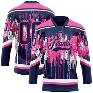 Maillot de hockey personnalisable Impression numérique 100% polyester Séchage rapide Antibactérien Options de nom d'équipe/nombres/nom du joueur - Product Image 5