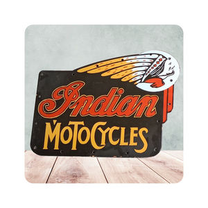 NEXHUB Custom Metal Crafts Retro Style Die Cut Enamel Porcelaine Signes Cute Pin Tin Outdoor Board Signage Logo Model Manufacturer - Product Image 3