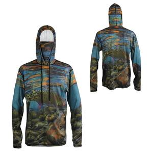 เสื้อฮู้ดตกปลาพิมพ์ลายตามสั่ง พร้อมโลโก้ ทนทาน สวมใส่สบาย ระบายความชื้นได้ดี เพิ่มประสบการณ์การตกปลาที่ดีที่สุดของคุณ - Product Image 5