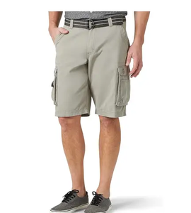 Custom Men's Summer Cargo Shorts Polyester/Cotton Canvas <b>Knee</b>-Length High-Waisted Drawstring Closure Quick-Dry Eco-Friendly - Product Image 5