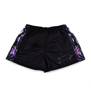 Short de football respirant à impression numérique de nouveau style avec logo personnalisé pour hommes adultes-vêtements de football de rugby taille élastique 100% polyester - Product Image 2