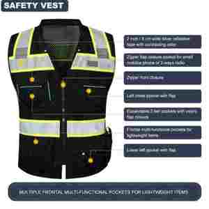 Vente directe en usine gilet de sécurité personnalisé sans manches vêtements de travail gilet de sécurité gilet de sécurité en gros - Product Image 2