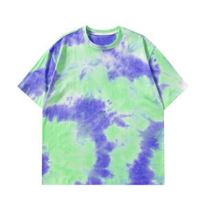 Ropa de calle de verano personalizada para hombre, camisetas de moda Hip Hop novedosa con efecto Tie-Dye, estampado de estilo informal personalizado - Product Image 3
