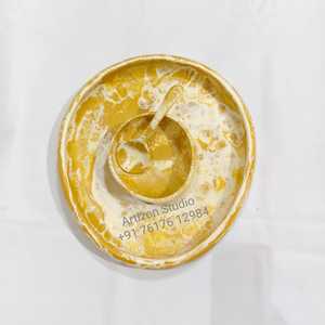 จานกลมเรซินสีแดงแบบหมุนพร้อมที่จับสำหรับตกแต่งโต๊ะร้านอาหารโรงแรม - Product Image 6