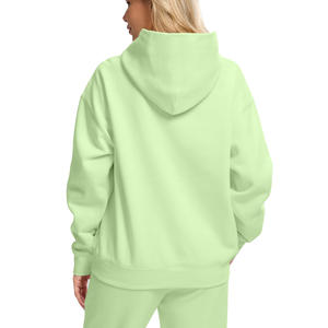 Ladies Trendy <b>Hoodie</b> Pullover <b>Sweatshirt</b> Long Sleeve Hooded Top Soft Warm Fleece Cotton Blend Oversized Casual sweetwear - Product Image 5