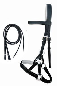 Brida de cuero de caballo al por mayor de grado de competición Premium con riendas, tachuela de equitación ecuestre cómoda duradera para espectáculo - Product Image 3