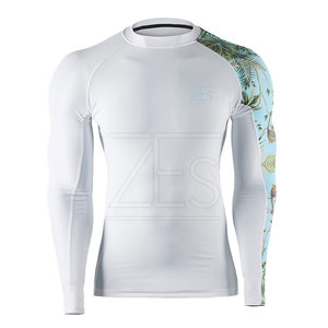 Camisetas de Manga Larga para Hombre de Color Sólido, Transpirables y de Calidad Premium, Hechas a Medida con Spandex/Poliéster, Venta al Por Mayor - Product Image 1