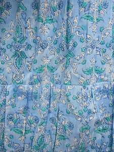 ชุดเดรสลำลองสำหรับผู้หญิงชุดเดรสผ้าฝ้ายเปิดหลังแขนสั้นผ้าคอตตอนแนวอินเดียปักลายแนวโบฮีเมียนทรงหลวมสำหรับฤดูใบไม้ผลิ100% - Product Image 3