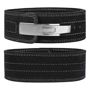 Haute qualité personnalisable en cuir de vachette Powerlifting levier ceintures Logo boucle usine taille soutien pour Gym Fitness entraînement - Product Image 1