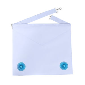 Service OEM fait à la main en cuir maçonnique Regalia tablier brodé collègue artisanat tablier paillettes à coudre prix de gros à vendre - Product Image 1