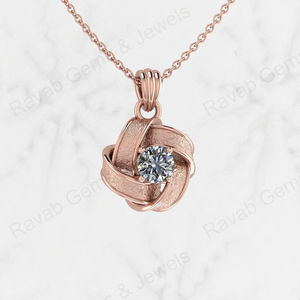 Meilleure vente Top qualité 925 argent Sterling 6mm noeud celtique CZ plaqué or Zircon souvenir bijoux fins pendentifs et breloques - Product Image 2