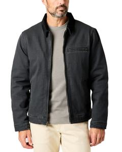 Chaqueta Bomber de Lona de Algodón de Alta Calidad con Cuello de Pana, Chaqueta de Trabajo Vintage para Hombre, Venta al por Mayor - Product Image 2