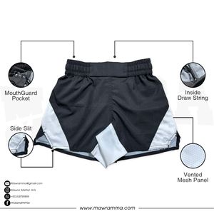 Shorts MMA de haute qualité en gros avec logo personnalisé, extensible dans 4 directions, arts martiaux, panneau latéral ventilé, taille élastique, entraînement unisexe - Product Image 2