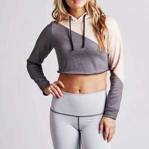 Sudadera Corta Extra Grande de Alta Calidad para Mujer, con Logotipo Personalizado, Ropa Deportiva al por Mayor para Mujer, Top Corto Atlético de Invierno - Product Image 3