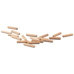 Clavijas Ranuradas de Caoba de 160 mm de Largo y 16 mm de Diámetro - Paquete de 10 Herramientas y Suministros para Manualidades - Product Image 1