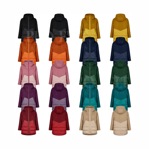 Abrigos Acolchados Largos de Invierno con Capucha, Talla Grande, Venta al por Mayor, Cierre de Cremallera, Cálidos, Ajustados, Casuales, Ropa Exterior - Product Image 1