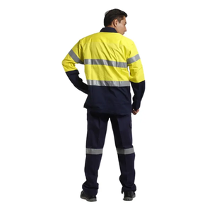 Vente chaude Vêtement de travail unisexe haute visibilité résistant au feu en polyester personnalisé pour tous les types de raffineries de pétrole, veste et pantalon - Product Image 5