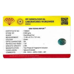 Émeraude naturelle de 4,5 carats, formes variées - Émeraude taille Trillion, Asscher, Marquise, Coussin, Cœur, Poire, Pierre de lune, Opale IGI - Product Image 4