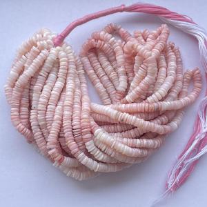 4mm 6mm Natural peruano Rosa ópalo piedra suave Heishi neumático piedras preciosas hebras de fabricante en línea Alibaba distribuidor 2025 - Product Image 1