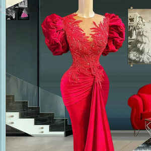 Vestido de Fiesta Maxi Somali Ecológico Moonlit Charm con Impresionante Bordado y Silueta Recta para Eventos Nupciales - Product Image 6