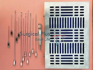 Ensemble de 12 instruments pour liposuccion et greffe de graisse avec poignée et plateau stérile Cosm - Product Image 2
