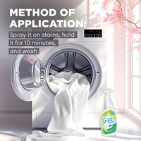 Nettoyant pour tissus en mousse G-OXI de haute qualité, spray blanc avec 15-30% d'ingrédients actifs pour l'élimination des taches profondes, blanchiment des tissus blancs