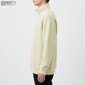 Haute qualité femmes col rond 100% coton polaire couleur unie à manches longues pas cher prix vêtements vêtements élégant sweat - Product Image 6