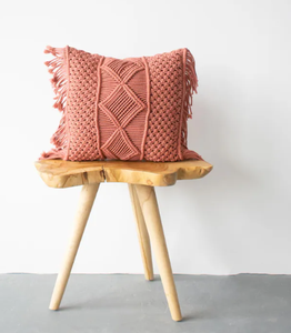การถักที่มีคุณภาพสูงอย่างสง่างามพร้อมด้วยพู่ // ปลอกหมอน // Boho สินค้าที่สวยงาม - Product Image 1