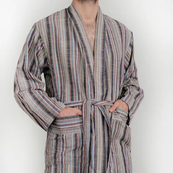 Bath Robes Purple Robe Clothing Textile Kimono Homewear Cotton Bath Robe Gown Home Wear High Quality Turkish Towels for Men