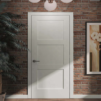 DAIYA Portes en bois pour maison avec double porte en verre trempé