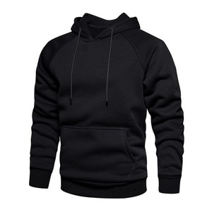 Sweat à capuche court brodé Streetwear en coton épais 100% unisexe pour hommes Sweat à capuche surdimensionné d'hiver - Product Image 3
