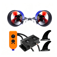 Vente flash : Propulseur sous-marin 24V 16Kg U5 sans balais, étanche, pour la pêche en famille, les aventures en camping, les bateaux gonflables