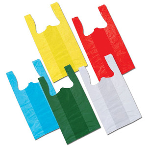 Sac fourre-tout personnalisé en LDPE bioplastique écologique, sans coloration, pour supermarché, avec découpe en W, pour T-shirt, gilet, sac de courses, taille personnalisée, pour entreprise - Product Image 5