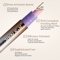 Stylo à Huile Professionnel 3-en-1 Portable pour Cuticules : Élimine les Peaux Mortes, Redonne Brillance, Répare les Peaux Sèches et Hydrate les Bords des Ongles