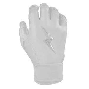 Nouveaux gants de baseball élégants et personnalisés blancs à manchette courte pour hommes Gants de frappeur en cuir souple au prix Beisbol Guantes De Bateo - Product Image 2