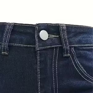 Short en jean bleu pour femmes avec style droit, short pour femmes 100% coton Logo personnalisé avec haute qualité de qualité supérieure - Product Image 4
