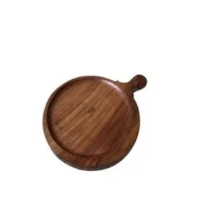 100% Best quality wood Round Pizza Grilling Stone Cordierite Pizza Pan for Oven Baking for kitchenware use top quality