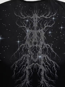 Camisetas de Algodón de Color Sólido con Pedrería de Diseño Personalizado para Hombre, Ropa Urbana - Product Image 4