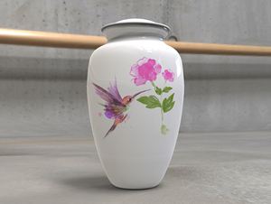 Urna de cremación de árbol de área de canción para adultos de aluminio para cenizas humanas bolsa de terciopelo gratis - Product Image 5