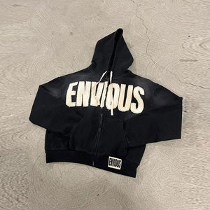 El mejor par de pantalones holgados y Sudadera con capucha y bolsillo para hombres, chándal desgastado con lavado ácido de Color sólido hecho en fábrica de Pakistán - Product Image 3